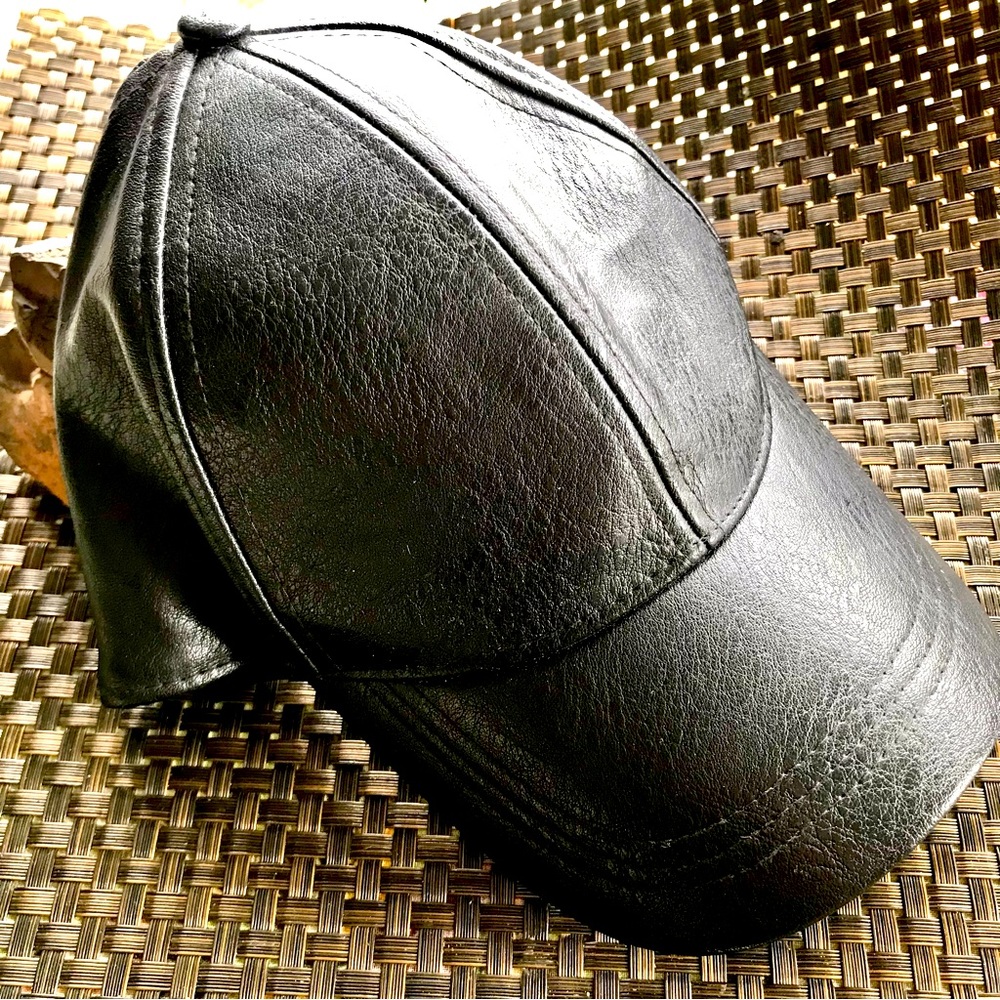 👉 $7 WithPurchase👈 LEATHER-LOOK HAT | Unisex AdjustableMetalSlider Strap OSFA
